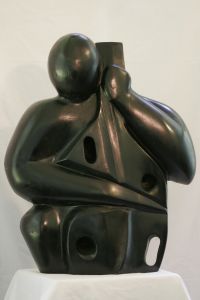 Cellist, Wood, Mahogany